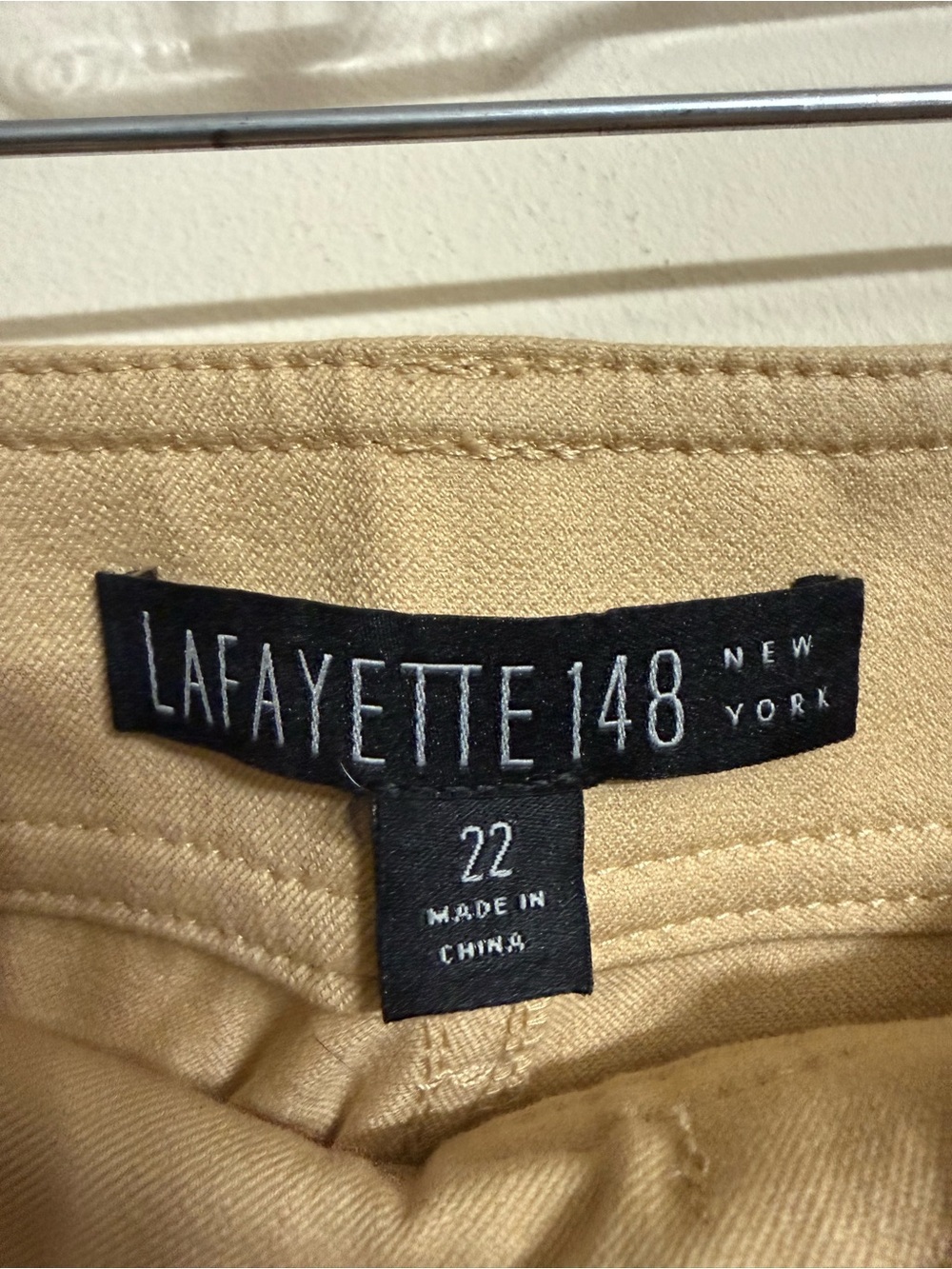Lafayette 148 NY Pants Acclaimed Stretch Dark Khaki Womens Plus Size 22 - Picture 4 of 6